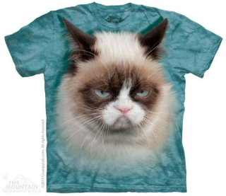Tričko 3D potisk - krátký rukáv - Grumpy Cat, kočka - The Mountain