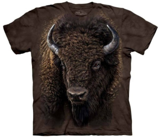 Tričko 3D potisk - krátký rukáv - American Buffalo, bizon - The Mountain