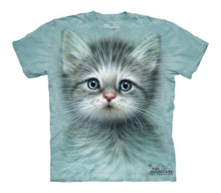 Tričko 3D potisk - krátký rukáv - Blue Eyed Kitten, kočka - The Mountain / děti