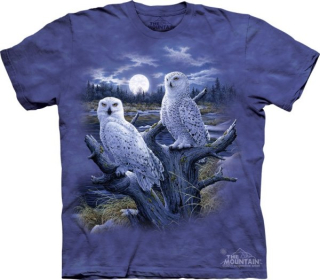 Tričko 3D potisk - Snowy Owls, bílé sovy - The Mountain