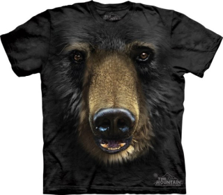 Tričko 3D potisk - Black Bear Face, medvěd - The Mountain