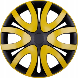 FIAT 14'' kompatibilní s modely, poklice na kola 4ks (sad) mika žlutá