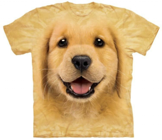 Tričko 3D potisk - Golden Retriever Puppy, pes - The Mountain