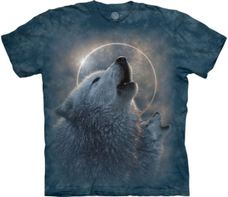 Tričko 3D potisk - Wolf Eclipse, měsíc, vlk,  - The Mountain
