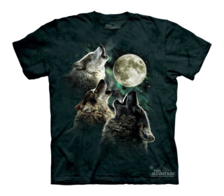 Tričko 3D potisk - Three Wolf Moon, vlk, vci - The Mountain / děti
