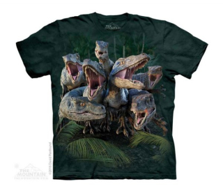 Tričko 3D potisk - Raptor Gang, dinosaury - The Mountain / děti