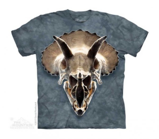 Tričko 3D potisk - Triceratops Skull, lebka - The Mountain / děti