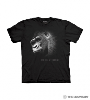 Tričko 3D potisk - Gorilla Protect My Habitat gorila- The Mountain / děti
