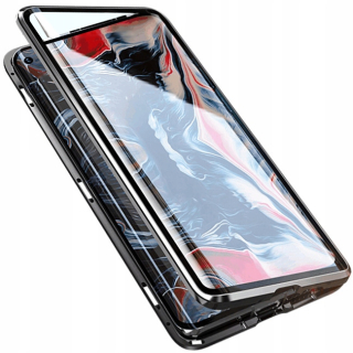 Huawei P40 Lite E, kryt pouzdro obal METAL MAGNETIC DUAL GLASS, dvojité sklo