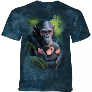 Tričko 3D potisk - Chimp Love, šimpanzi - The Mountain