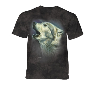 Tričko 3D potisk - Howling Wolf, vlk - The Mountain / děti