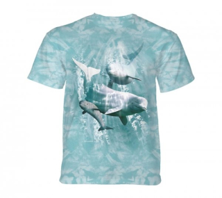Tričko 3D potisk - Beluga Pod, delfíny - The Mountain / děti