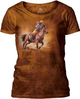 Tričko 3D potisk - Gotta Run Cowgirl, kovboj na koni - The Mountain / pro ženy