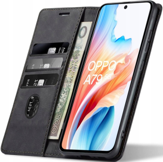 Oppo A79, 5G magnetické kožené pouzdro s klopkou sheep skin z měkké ovčí kůže