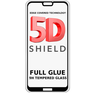 Huawei P20 Lite, ochranné sklo 3D / 5D / 6D Full Glue na celý displej